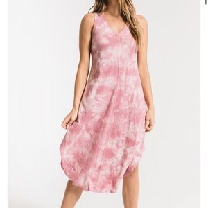 Z Supply - Pink Tie Dye Midi Dress